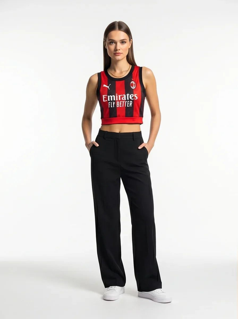 AC Milan Women Soccer Training Vest 25/26 Home Prokitworld