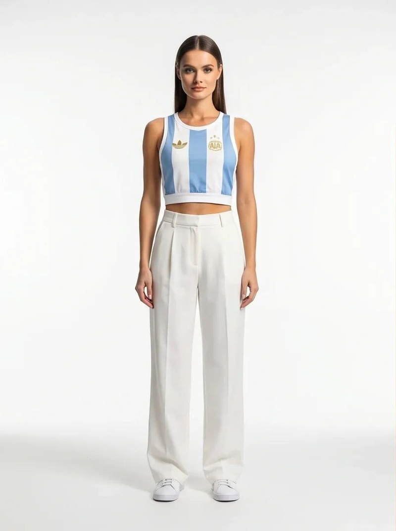 Argentina Women Soccer Training Vest 25/26 Home Prokitworld