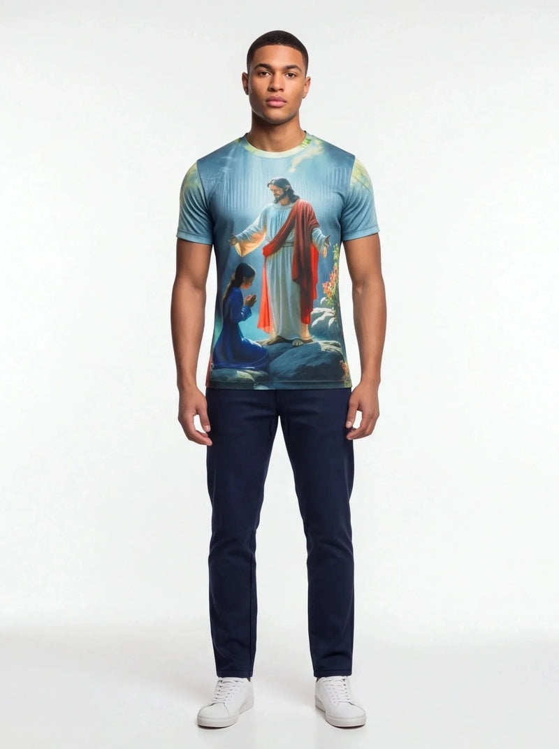 Brazil Christ the Redeemer Jersey Light Blue Retro Shirt Prokitworld