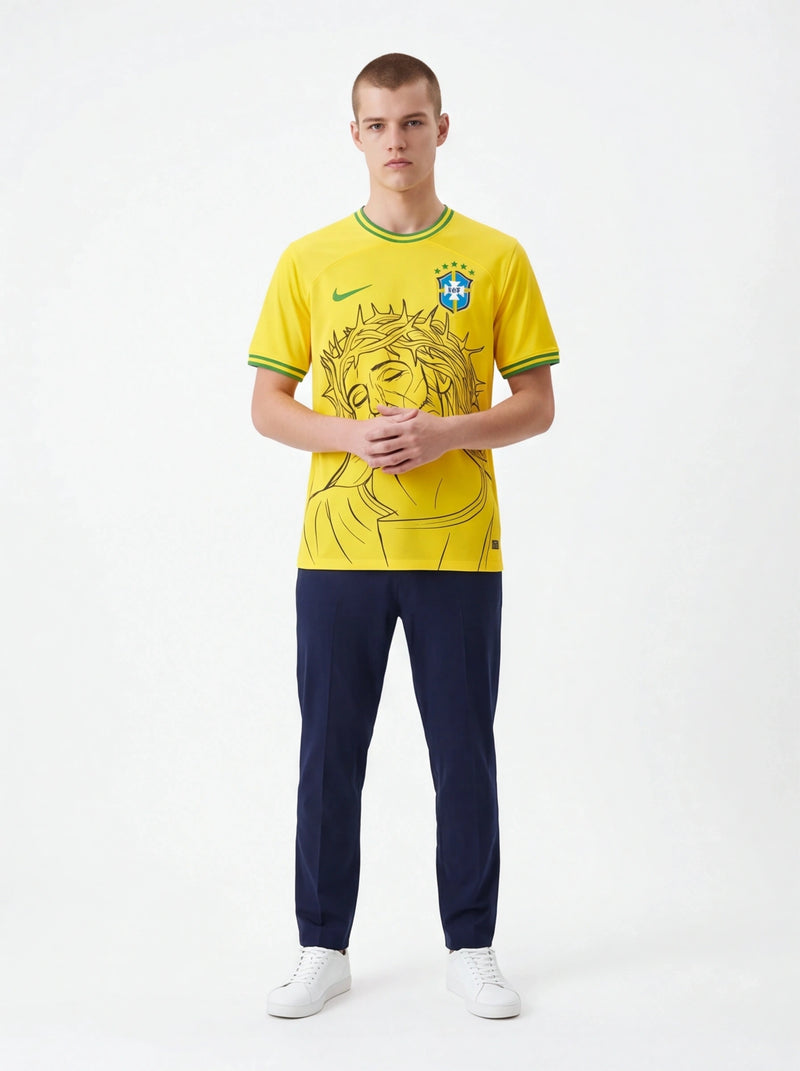 Brazil "Jesus Christ / Crown of Thorns" Special Edition Football Jersey Prokitworld