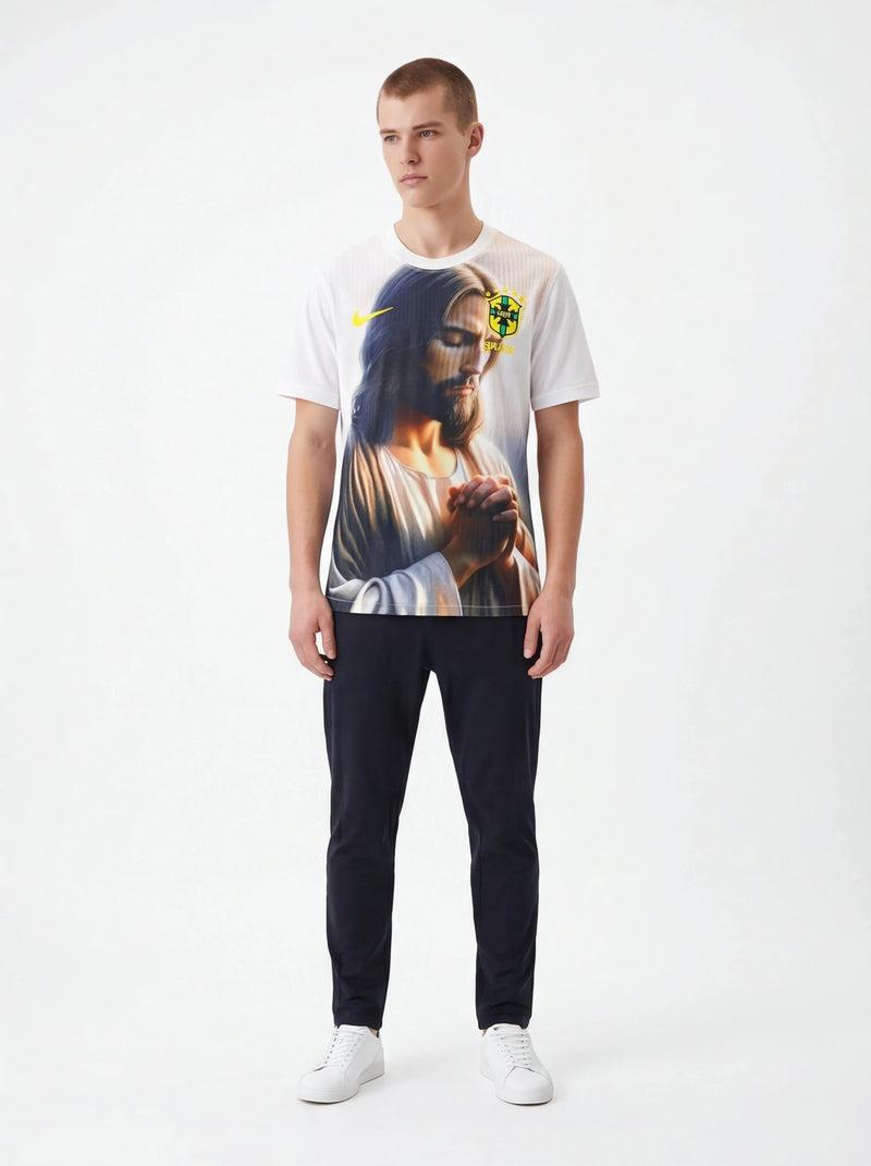 Brazil "Praying Jesus" Special Edition Football Jersey Prokitworld