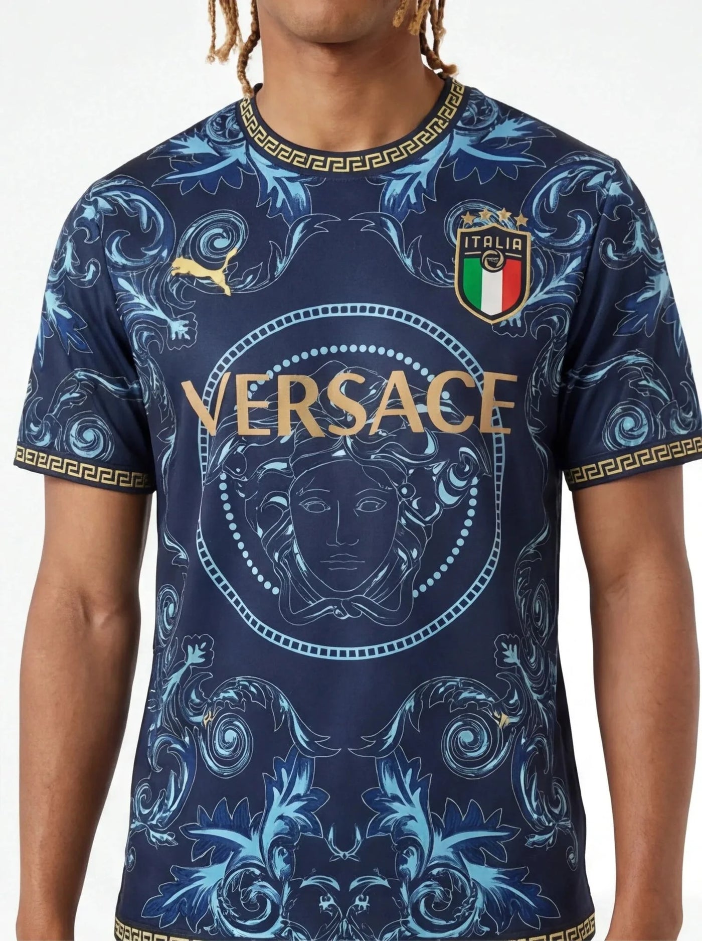 Italy Versace Jersey Special Edition | Luxury Azzurri Kit