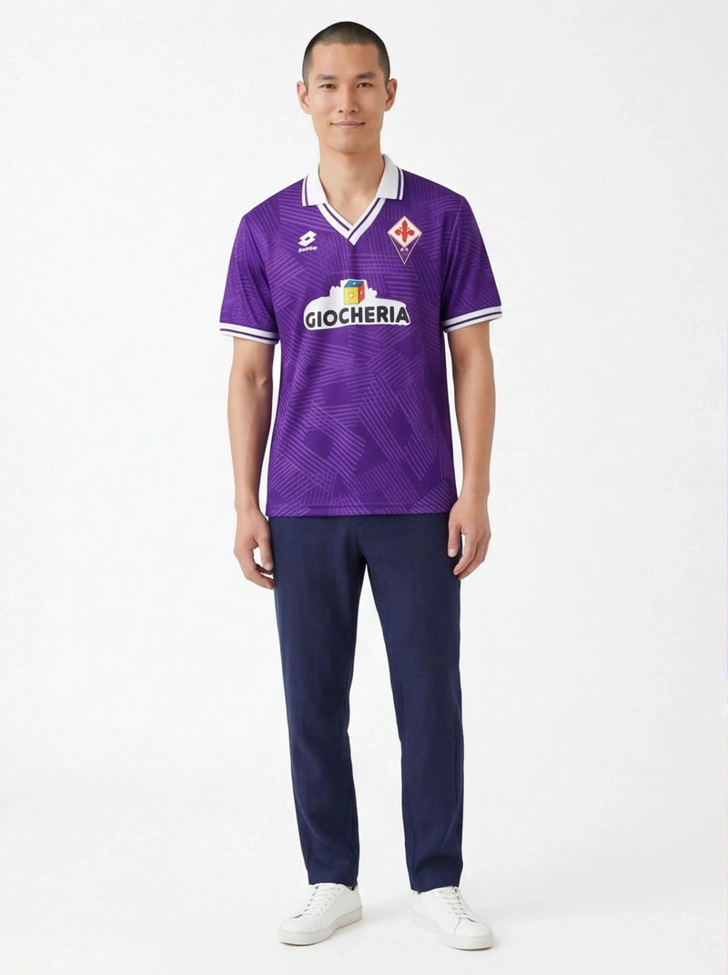 Fiorentina 91/92 Home Jersey – Classic Retro Football Shirt Prokitworld