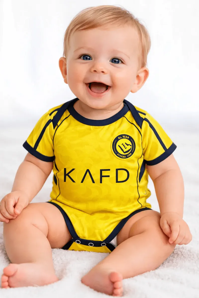 Football Onesie - Al-Nassr Home Baby Jersey 25/26 Prokitworld