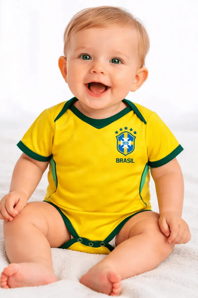 Football Onesie - Brazil 2026 World Cup Home Baby Jersey Prokitworld