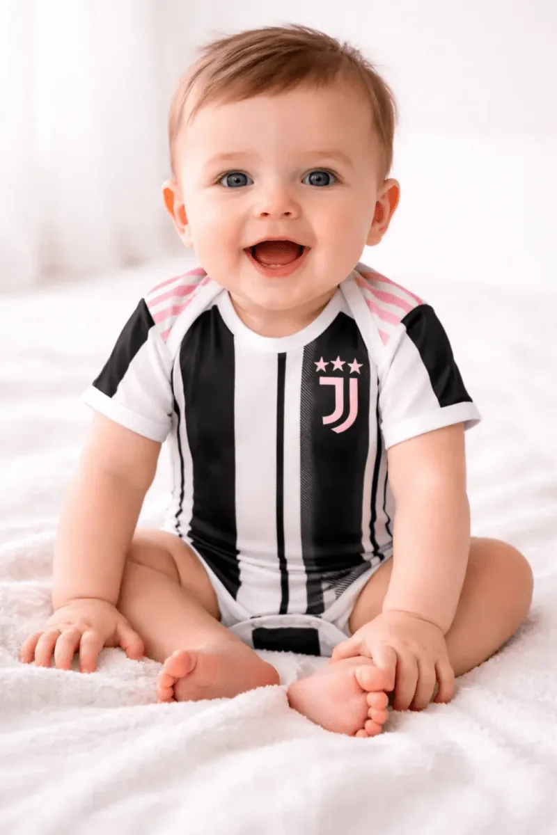 Football Onesie - Juventus Home Baby Jersey Prokitworld