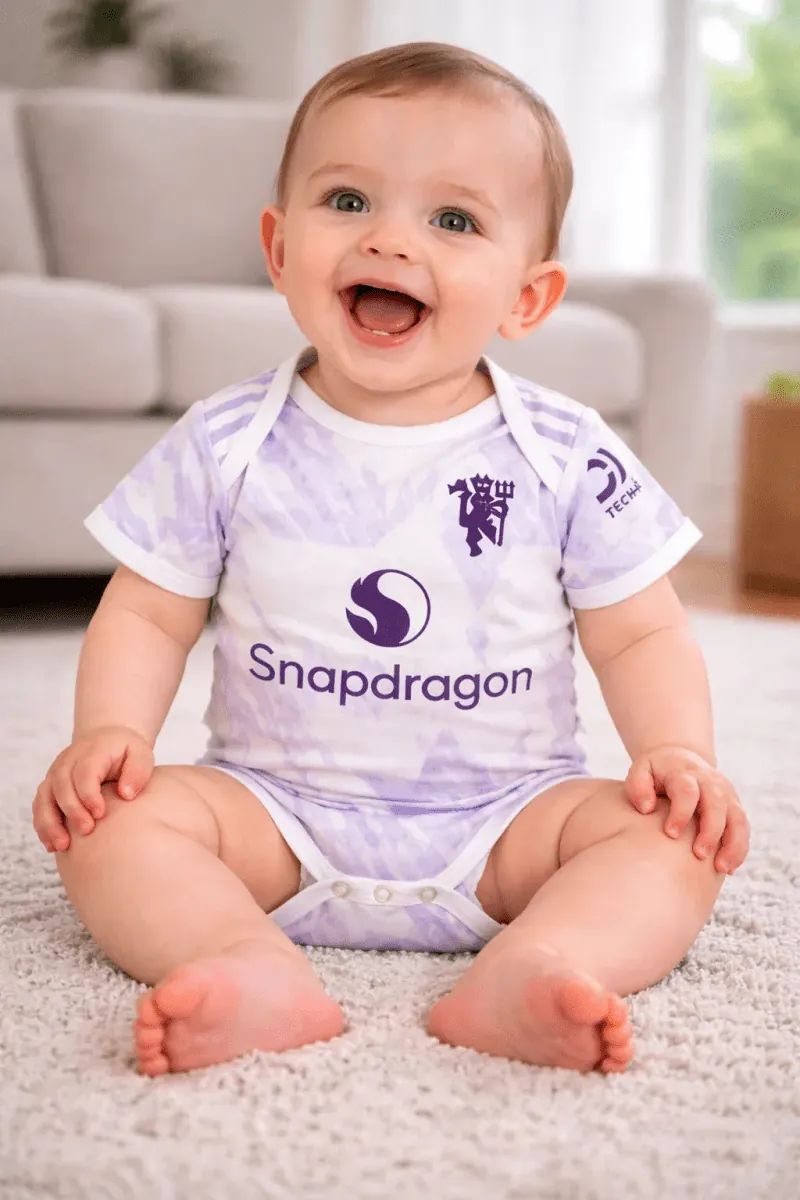 Football Onesie - Manchester United Away Baby Jersey Prokitworld