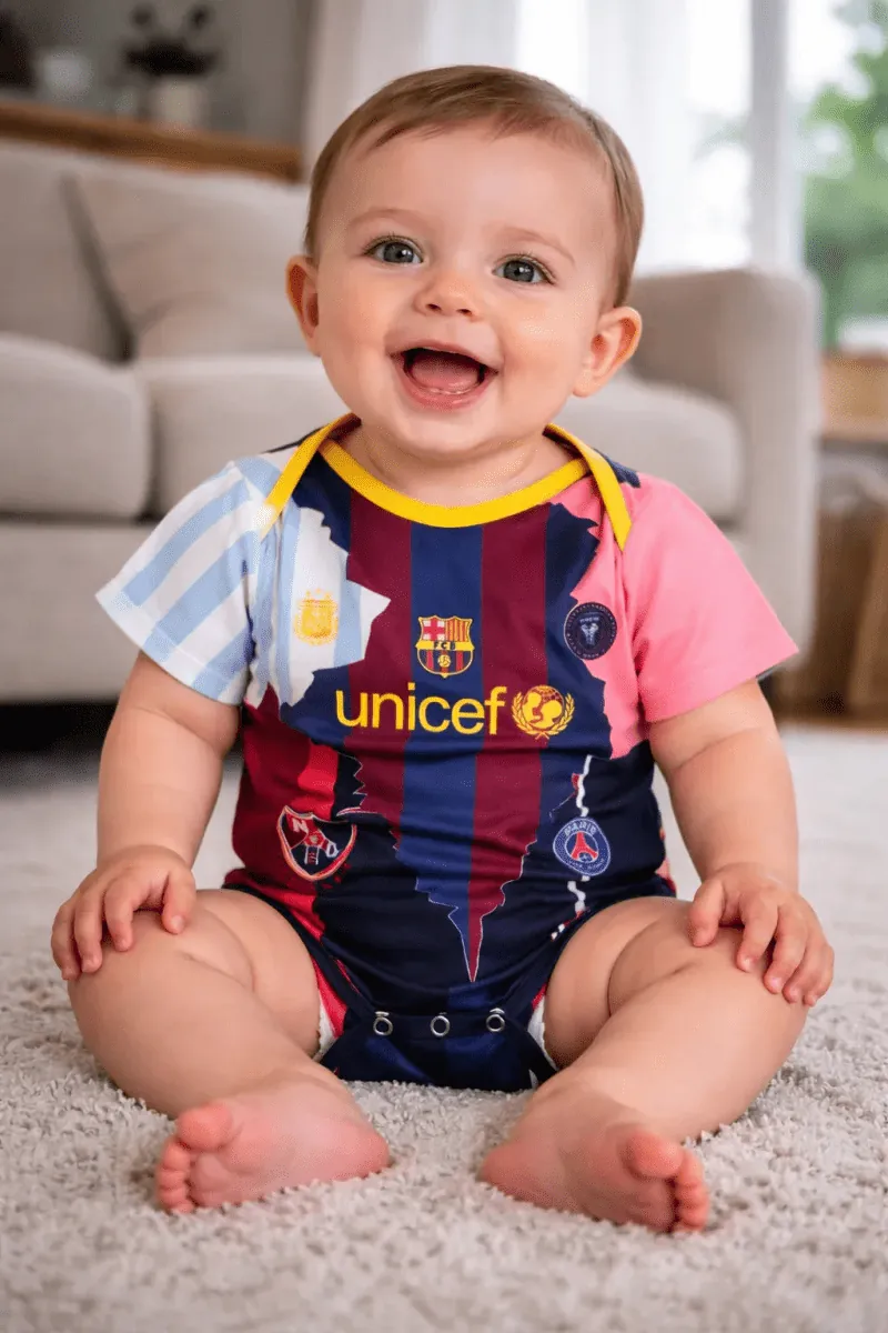 Football Onesie - Messi Barcelona Miami PSG Limited Edition Baby Jersey 25/26 Prokitworld