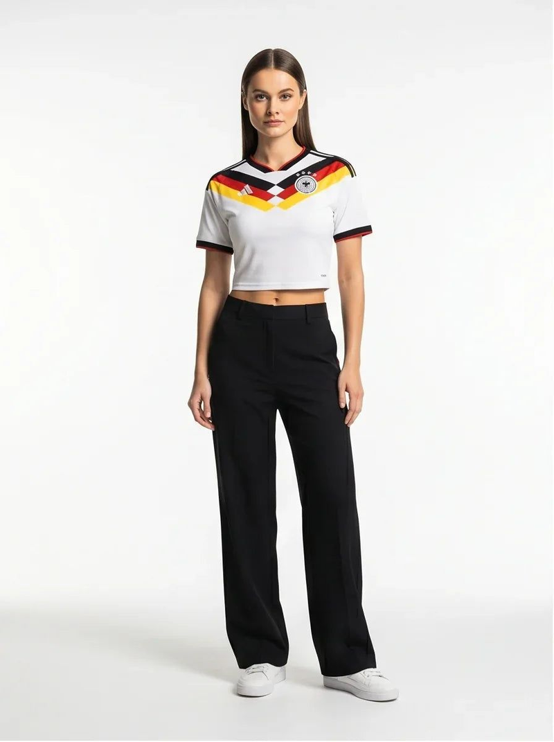 Germany Cropped Football Jersey - Womens Football Crop Top Prokitworld