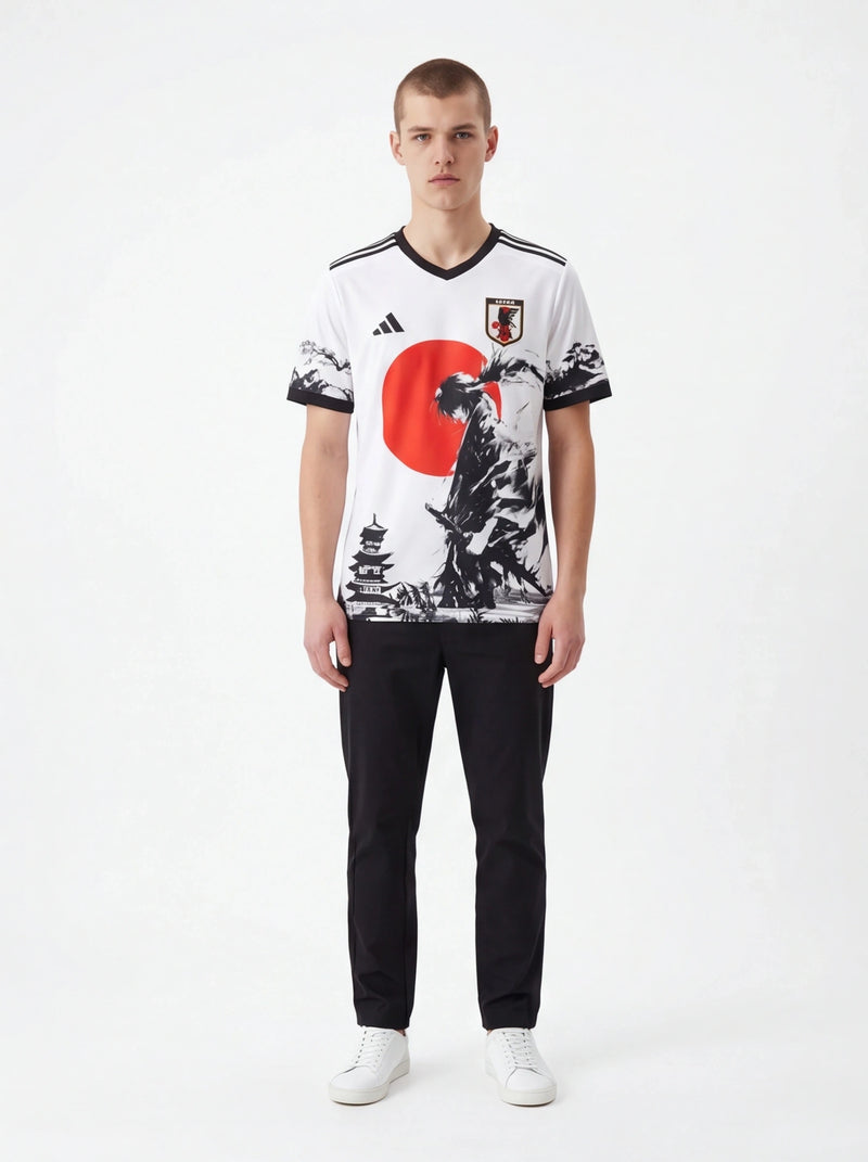 JAPAN "SAMURAI" White Jersey | Artistic Edition Football Jersey Prokitworld