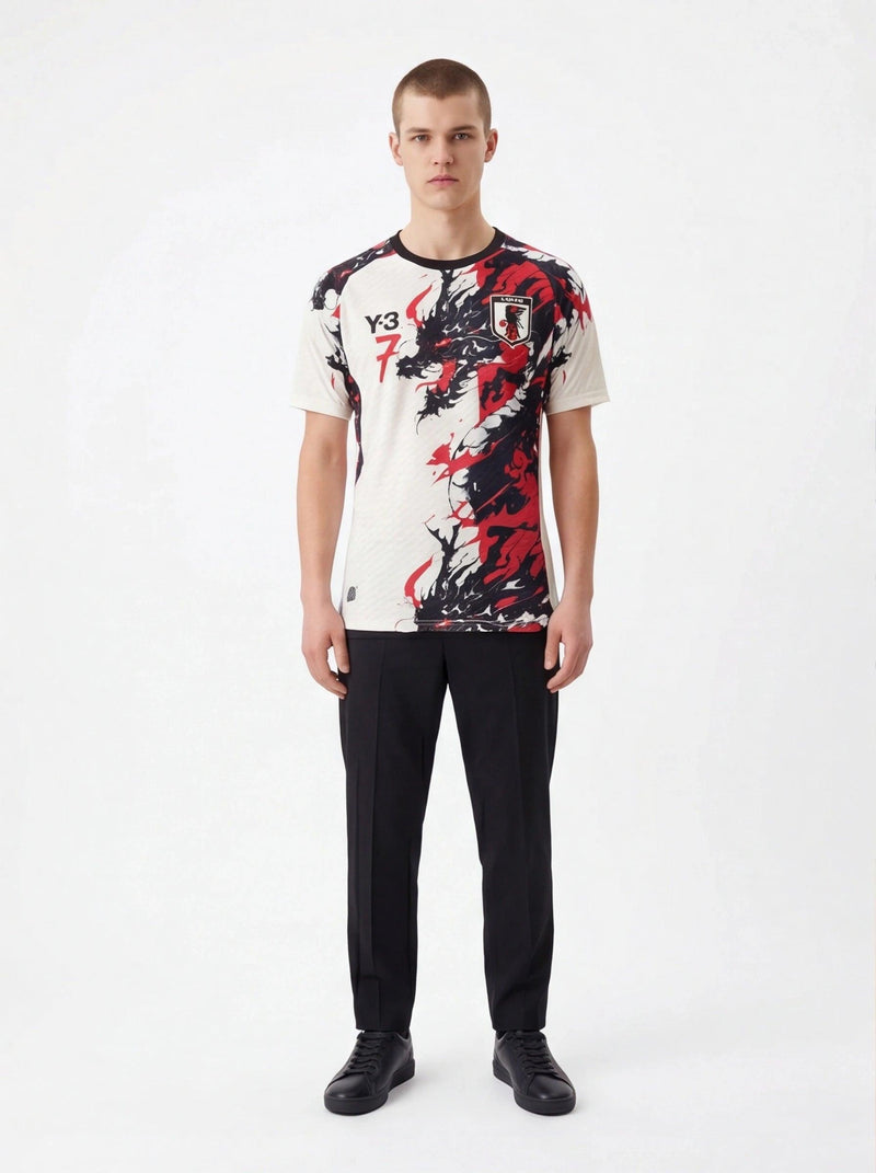 Japan Y-3 "Concept Dragon" Special Edition Pre-Match Kit. Football Jersey Prokitworld