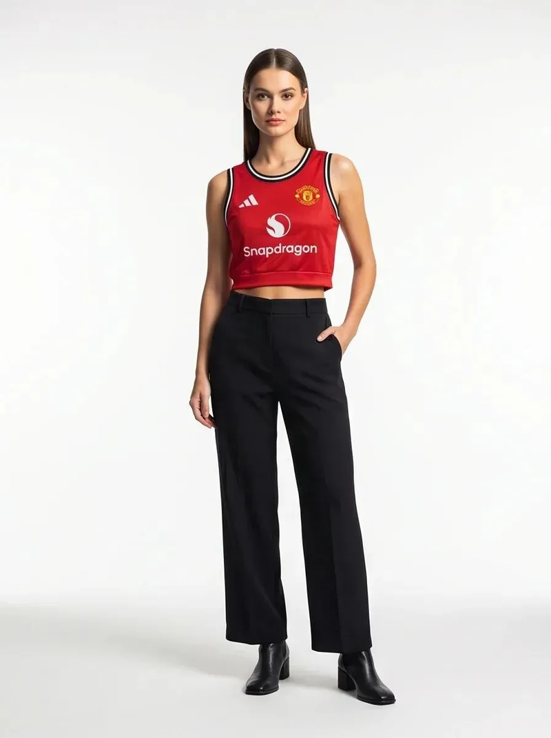 Man United Women Soccer Training Vest 25/26 Home Prokitworld