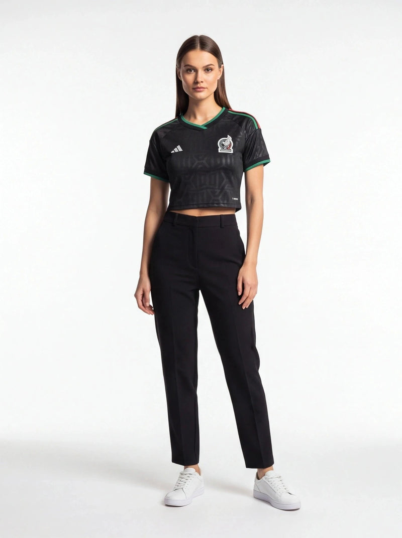 Mexico Third Cropped Football Jersey - Womens Football Crop Top Prokitworld